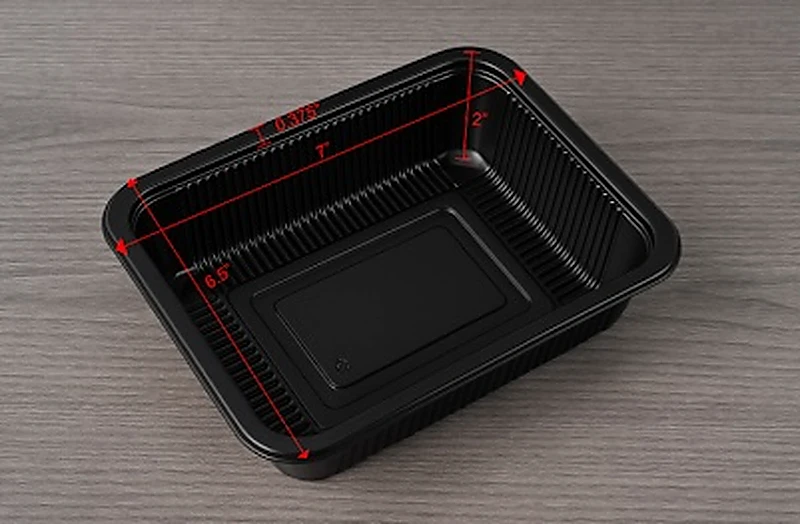 Package 1 — Rectangular tray